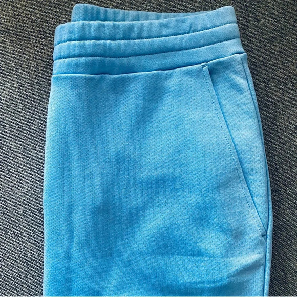 NWT T BY ALEXANDER WANG High-Rise Cropped Wide Leg Drawstring French Terry Pants - Picture 6 of 6